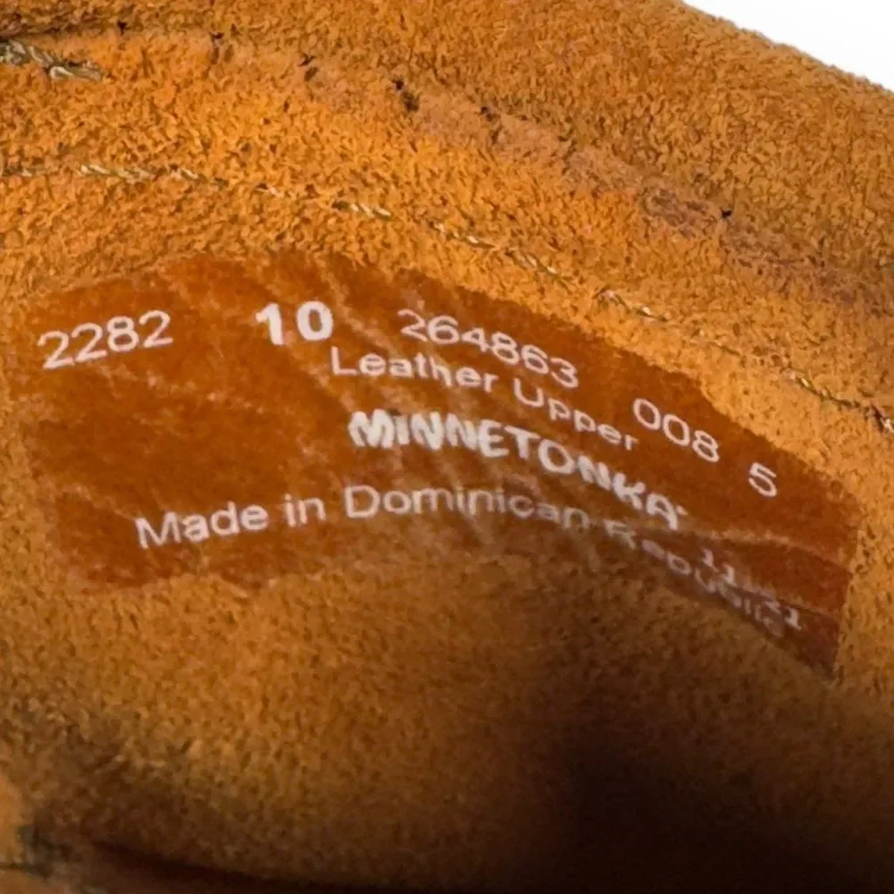 Minnetonka Frint Moc Leather Boots Brown 264863 Toddler 10‎